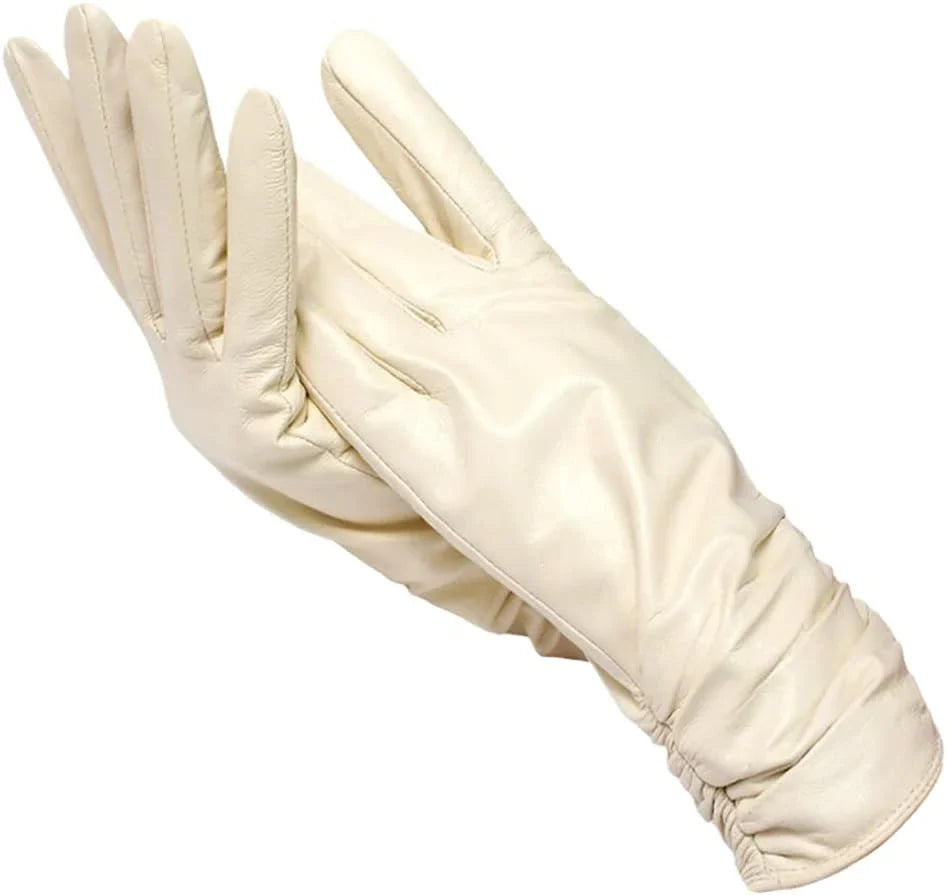Paige | Womens Fitted Leather Pull-On Gloves