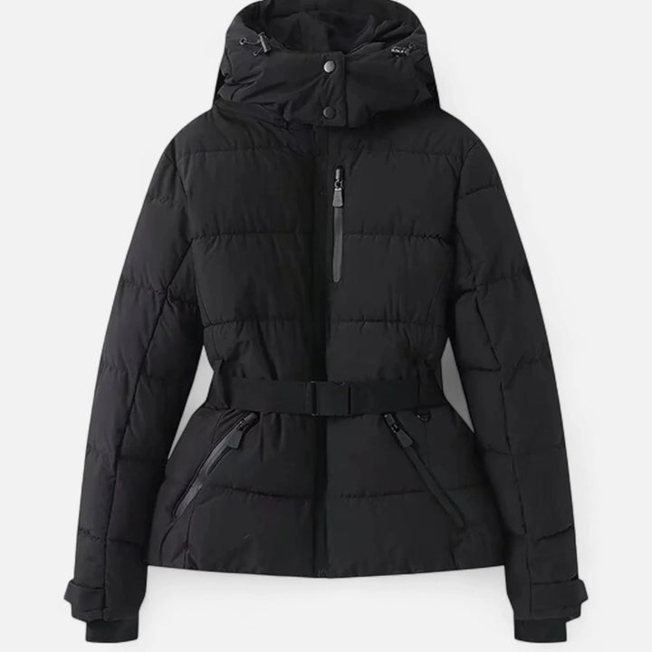 Ocean | Hooded Puffer Jacket Zip Cinched