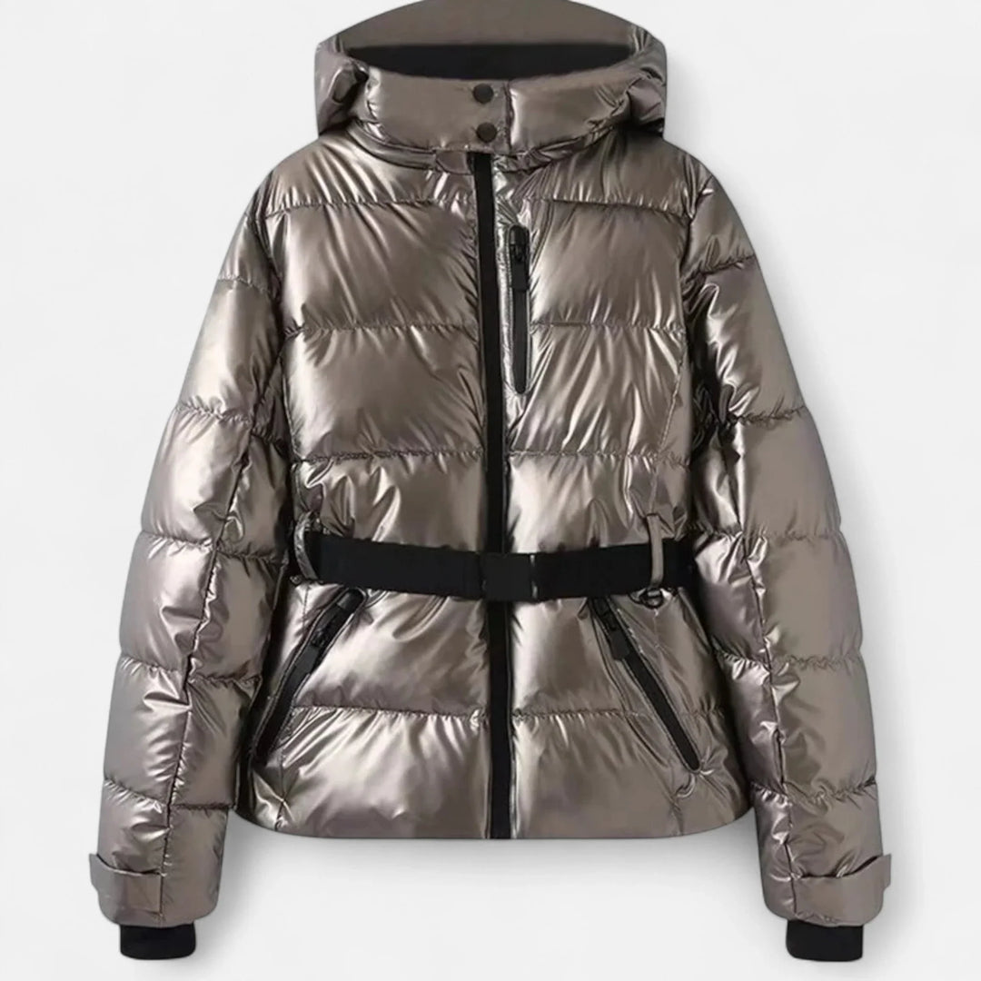 Ocean | Hooded Puffer Jacket Zip Cinched