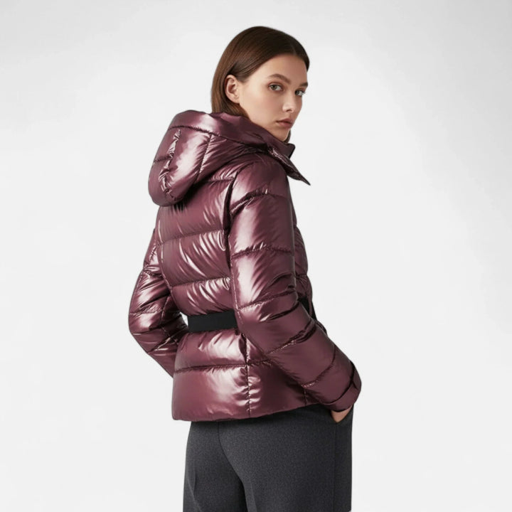 Ocean | Hooded Puffer Jacket Zip Cinched