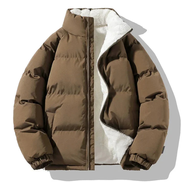 Nova | Relaxed Quilted Puffer Jacket Sherpa Lining