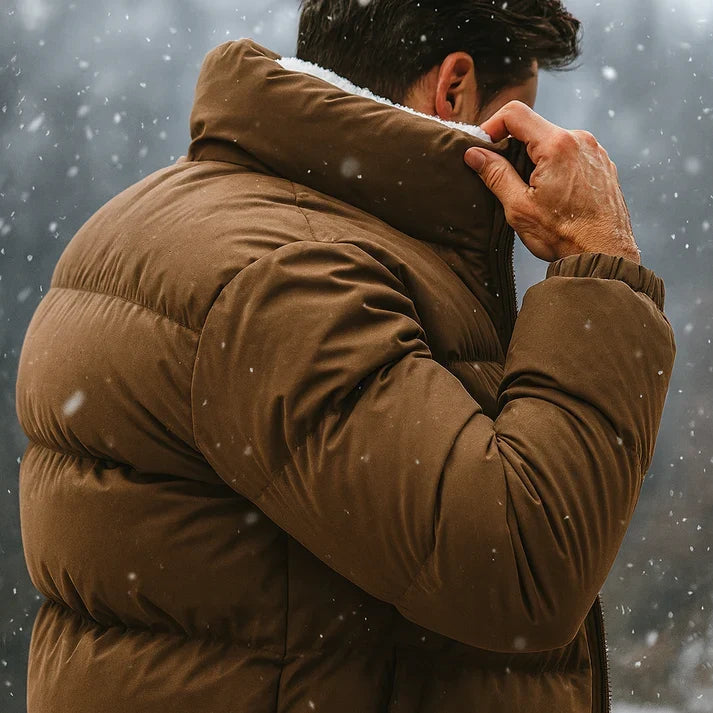 Nova | Relaxed Quilted Puffer Jacket Sherpa Lining