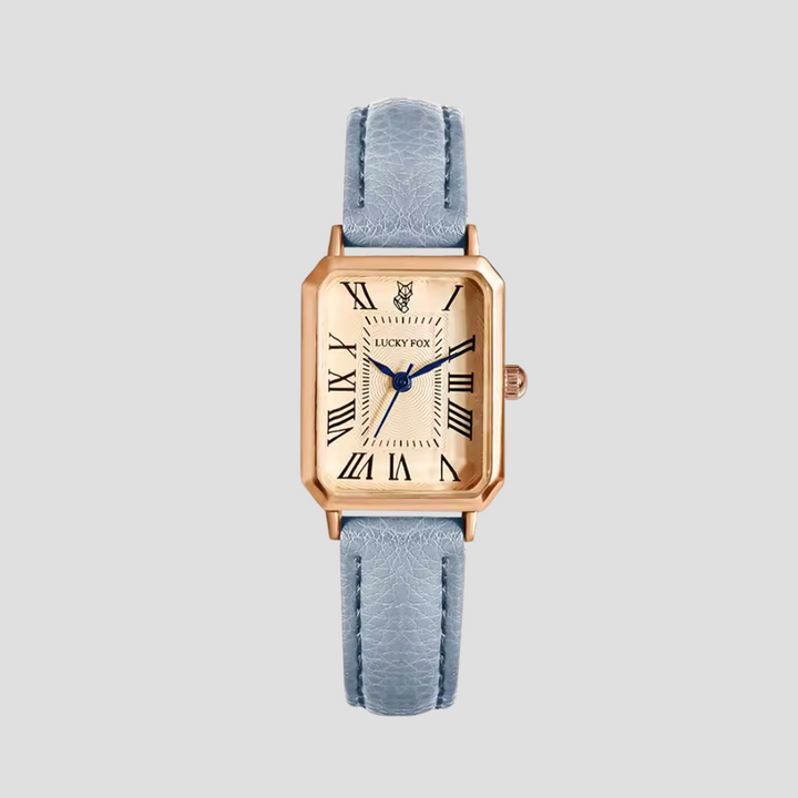 Faith | Leather Strap Rectangular Watch Analog