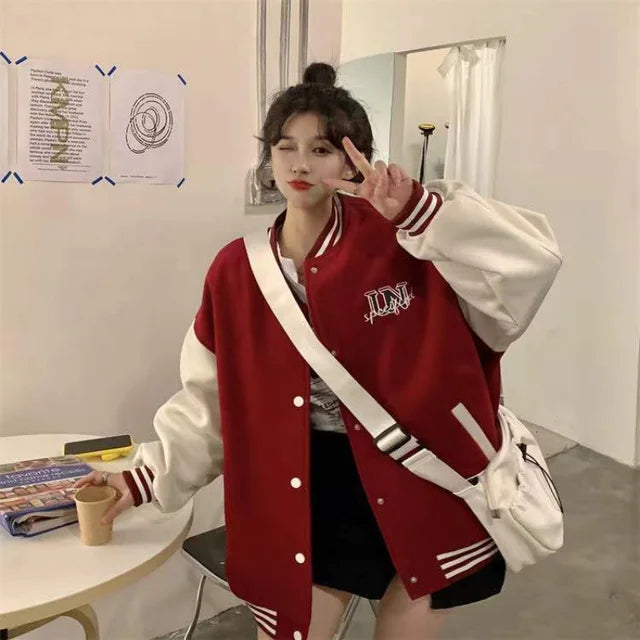 Leah | Womens Varsity Jacket with Pockets