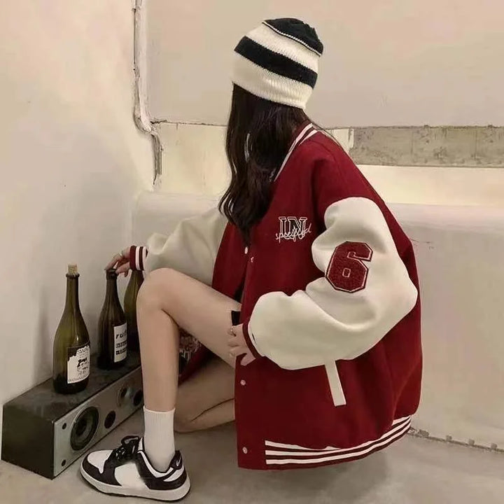 Leah | Womens Varsity Jacket with Pockets