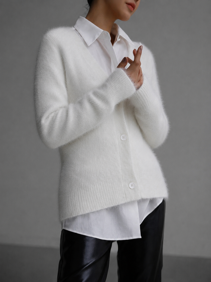 Harper | Womens Oversized V-Neck Knit Cardigan