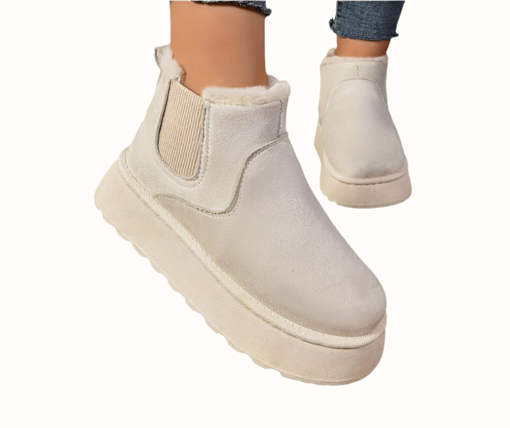 Vivian | Suede Chunky Platform Ankle Boots