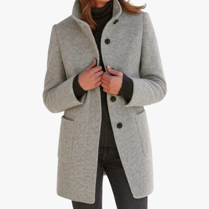 Savannah | Womens Wool Coat Stand Collar