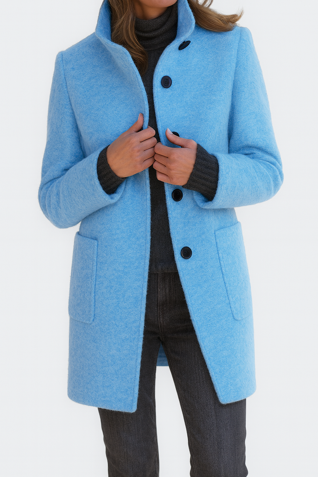 Savannah | Womens Wool Coat Stand Collar