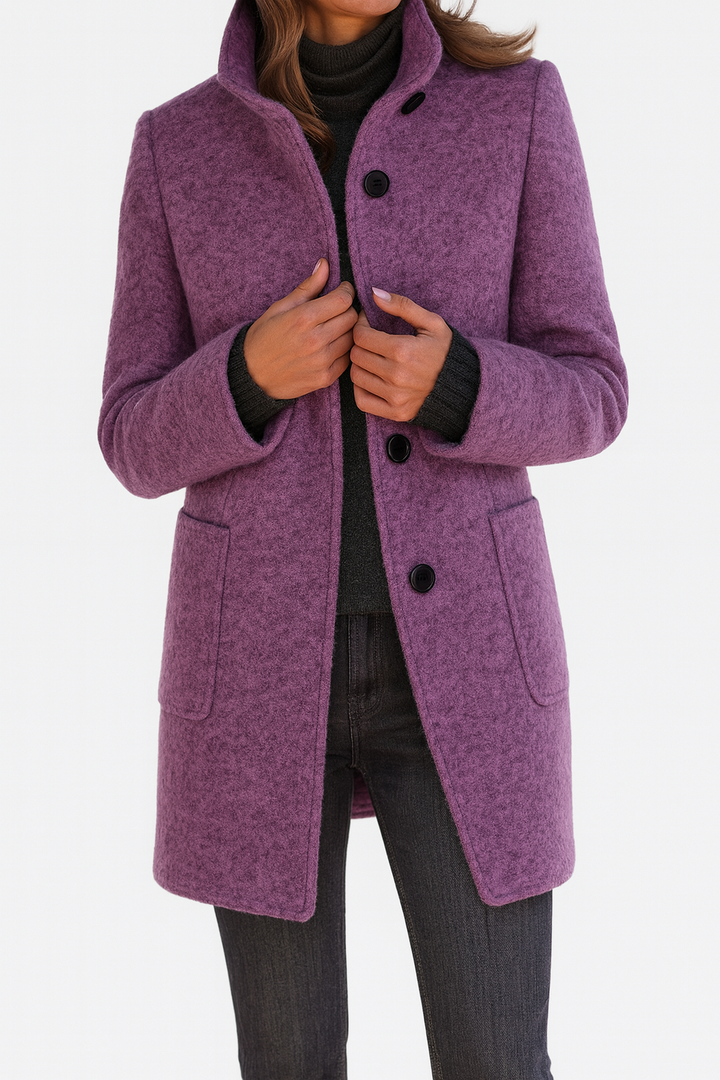 Savannah | Womens Wool Coat Stand Collar