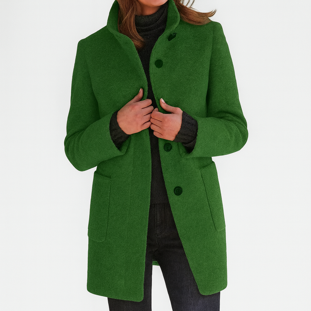 Savannah | Womens Wool Coat Stand Collar