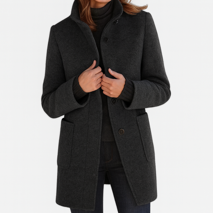 Savannah | Womens Wool Coat Stand Collar