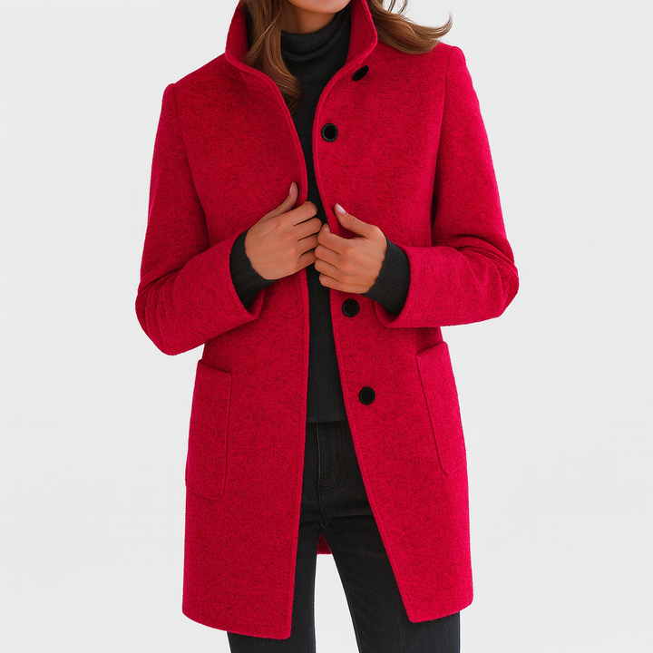 Savannah | Womens Wool Coat Stand Collar