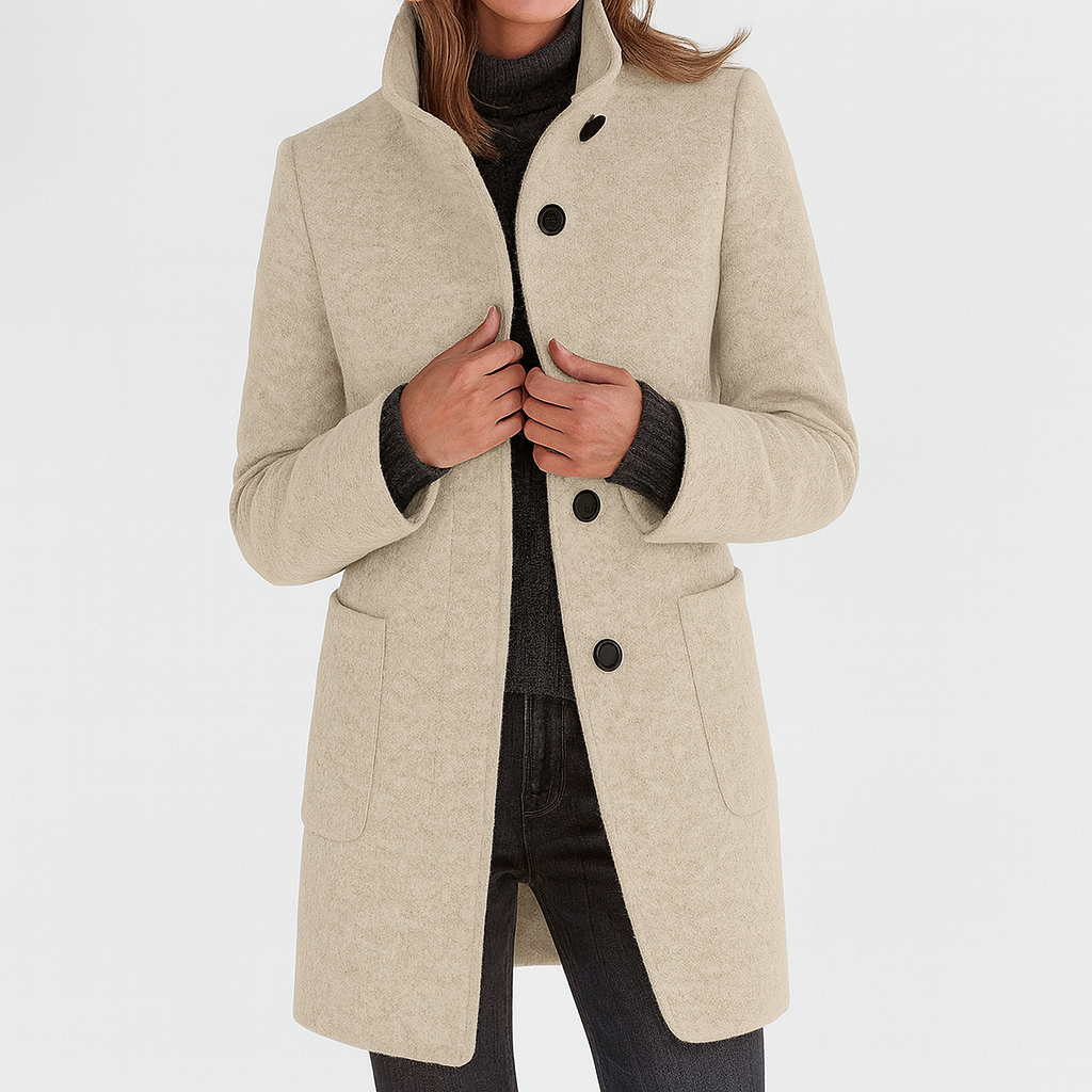 Savannah | Womens Wool Coat Stand Collar