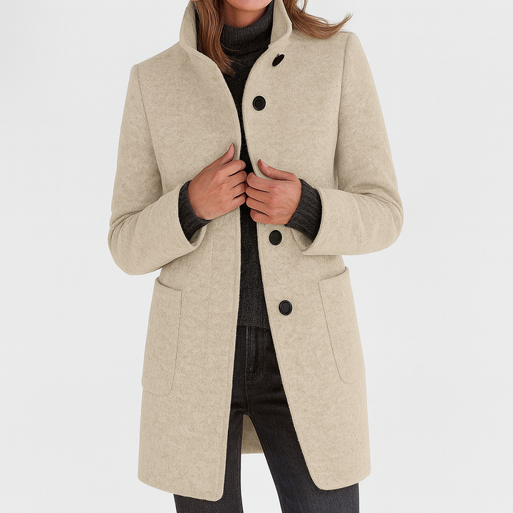 Savannah | Womens Wool Coat Stand Collar