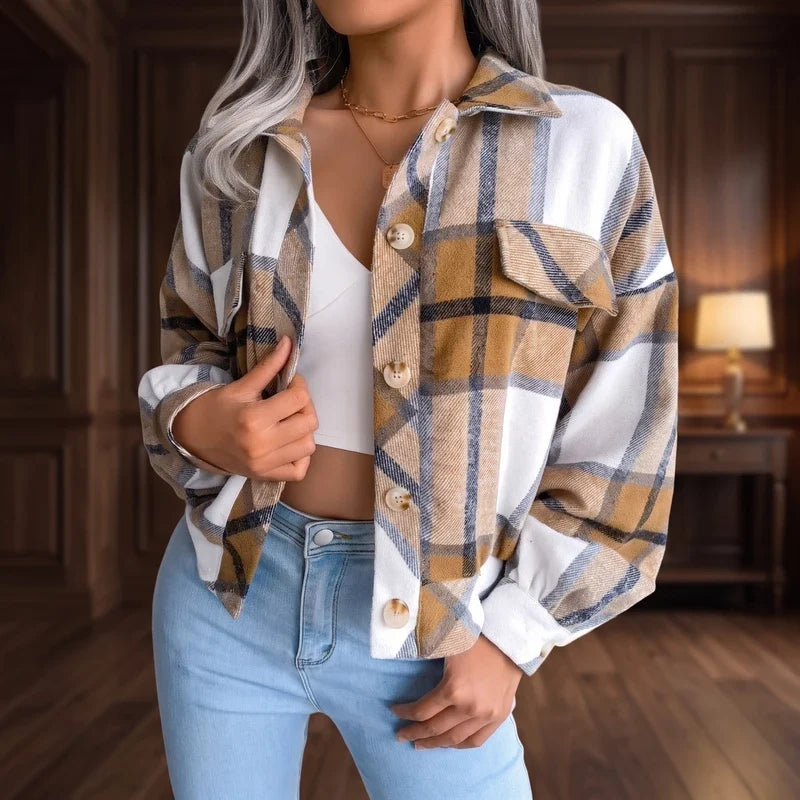 Autumn | Checked Collared Plaid Shacket