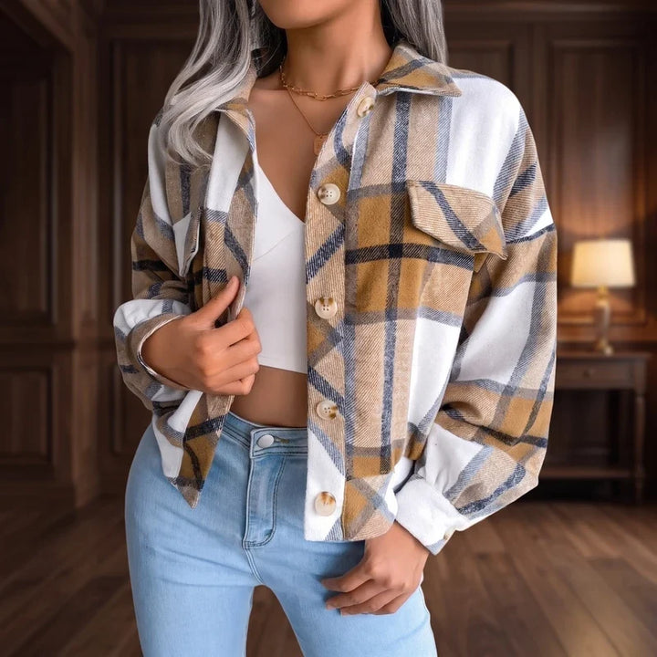 Autumn | Checked Collared Plaid Shacket