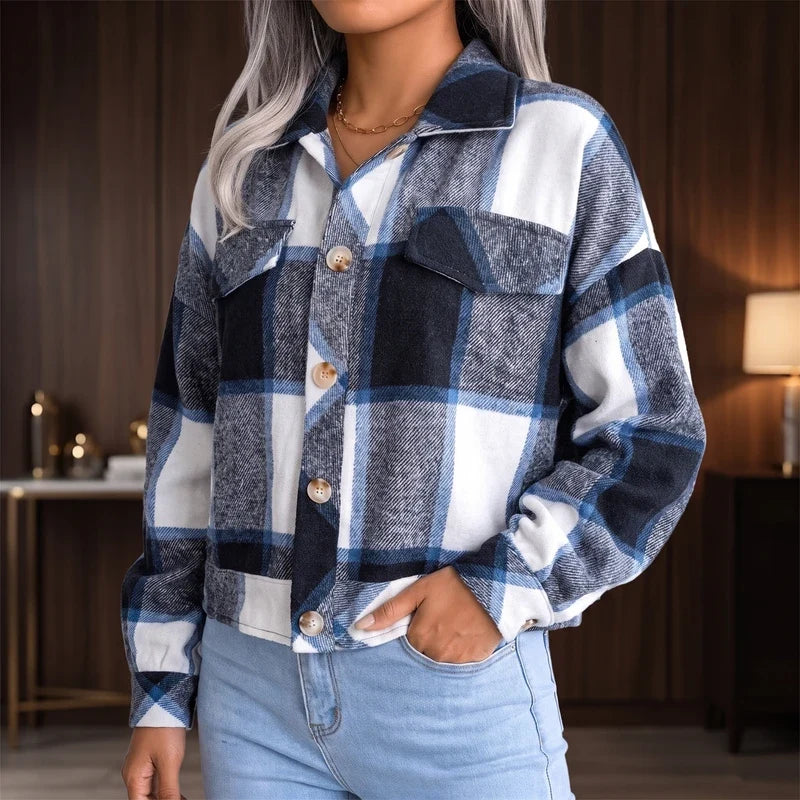 Autumn | Checked Collared Plaid Shacket