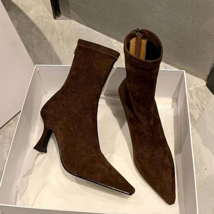 Bailey | Womens Suede Sock Ankle Boots