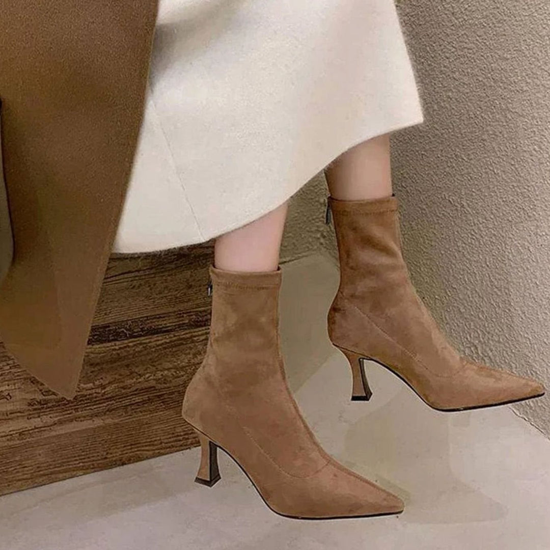 Bailey | Womens Suede Sock Ankle Boots