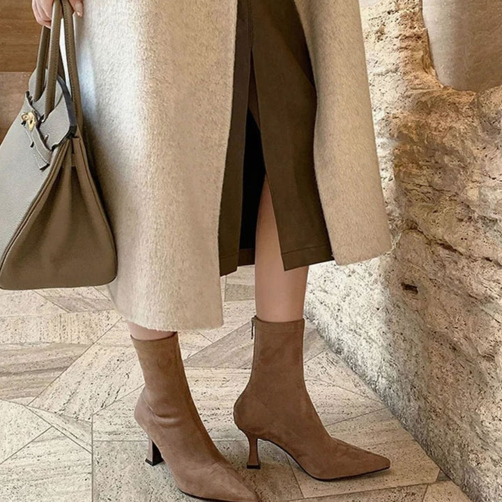 Bailey | Womens Suede Sock Ankle Boots