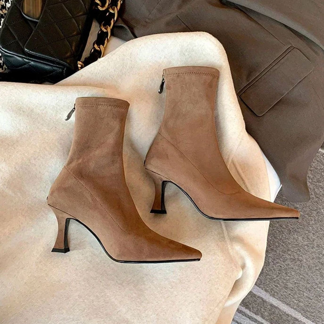 Bailey | Womens Suede Sock Ankle Boots