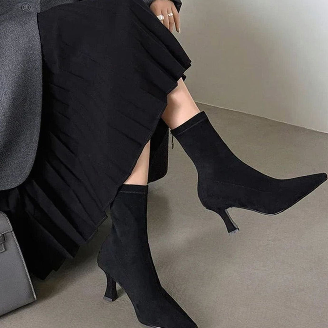Bailey | Womens Suede Sock Ankle Boots